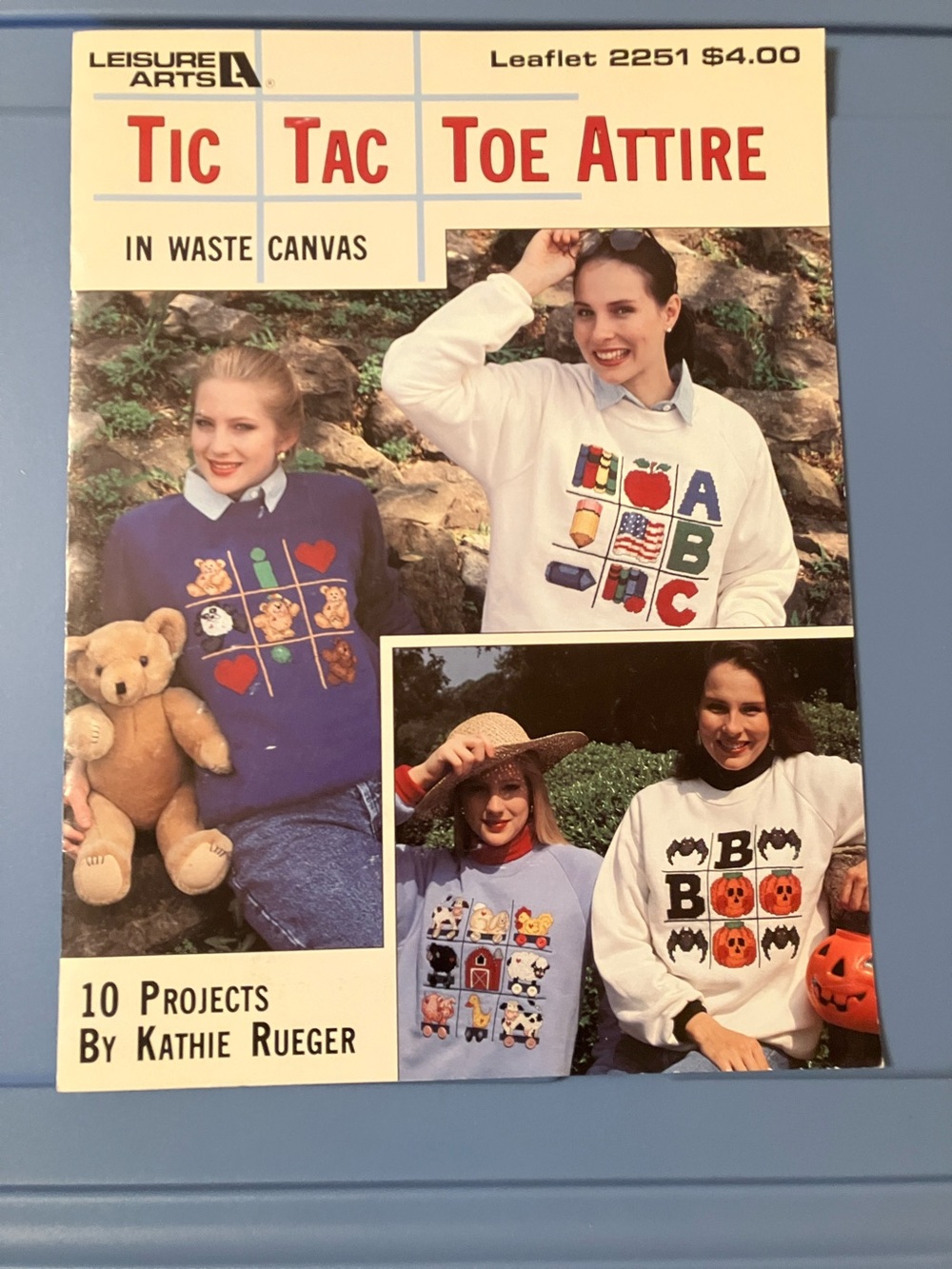 🧵Tic Tac Toe Attire—Cross Stitch patterns for waste canvas or framed pieces